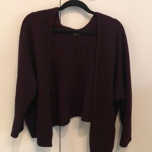 Dark red brand Melville cardigan